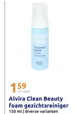 Action Alvira Clean Beauty foam gezichtsreiniger aanbieding