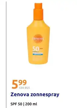 Action Zenova zonnespray aanbieding