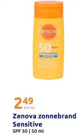 Action Zenova zonnebrand Sensitive aanbieding