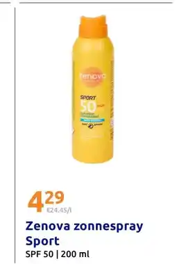 Action Zenova zonnespray Sport aanbieding