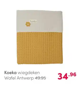 Baby & Tiener Koeka wiegdeken Wafel Antwerp aanbieding