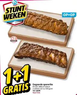 Hoogvliet Gegaarde spareribs aanbieding