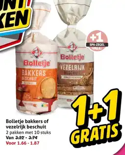 Hoogvliet Bolletje bakkers of vezelrijk beschuit aanbieding