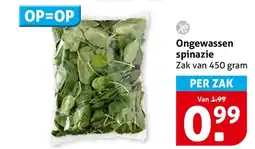 Hoogvliet Ongewassen spinazie aanbieding