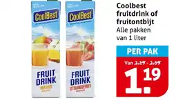 Hoogvliet Coolbest fruitdrink of fruitontbijt aanbieding