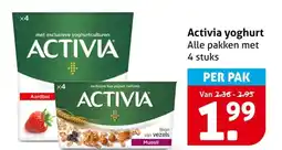 Hoogvliet Activia yoghurt aanbieding