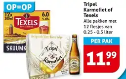 Hoogvliet Tripel Karmeliet of Texels aanbieding