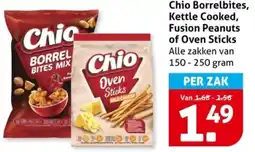 Hoogvliet Chio Borrelbites, Kettle Cooked, Fusion Peanuts of Oven Sticks aanbieding