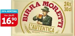 Hoogvliet Birra moretti aanbieding