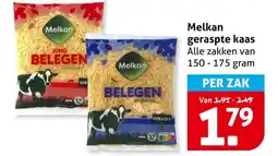 Hoogvliet Melkan geraspte kaas aanbieding