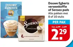 Hoogvliet Douwe Egberts verwenkoffie of Senseo pads aanbieding