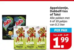 Hoogvliet Appelsientje, DubbelFrisss of Taksi aanbieding