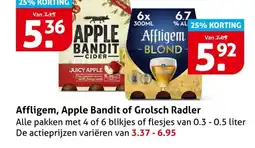 Hoogvliet Affligem, Apple Bandit of Grolsch Radler aanbieding