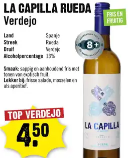 Dirck 3 La Capilla Rueda Verdejo 75 cl aanbieding