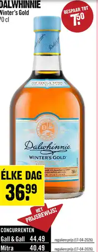 Dirck 3 Dalwhinnie Winter's Gold Single Malt Whisky 70 cl aanbieding