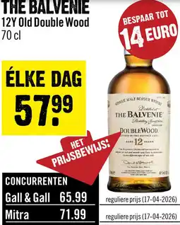Dirck 3 The Balvenie 12 Years 70 cl aanbieding