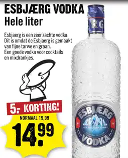 Dirck 3 Esbjaerg Vodka 100 cl aanbieding
