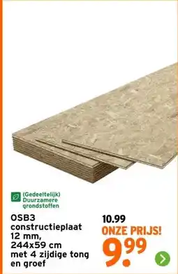 GAMMA OSB3 constructieplaat aanbieding