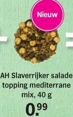 Allerhande AH Slaverrijker salade topping mediterrane mix aanbieding