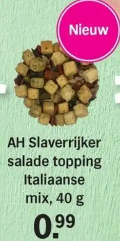 Allerhande AH Slaverrijker salade topping Italiaanse mix aanbieding