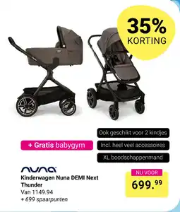 Van Asten BabySuperstore Kinderwagen Nuna DEMI Next Thunder aanbieding