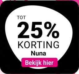 Van Asten BabySuperstore TOT 25% KORTING Nuna aanbieding
