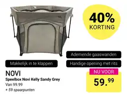 Van Asten BabySuperstore Speelbox Novi Kelly Sandy Grey aanbieding