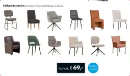 Woonsquare Eetkamerstoelen aanbieding