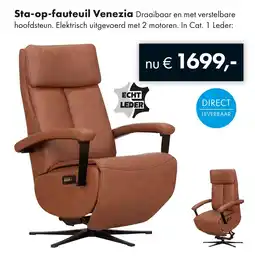 Woonsquare Sta-op-fauteuil Venezia aanbieding
