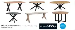 Woonsquare Stel zelf uw tafel samen aanbieding