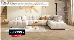 Woonsquare Hoekbank Avalanche aanbieding