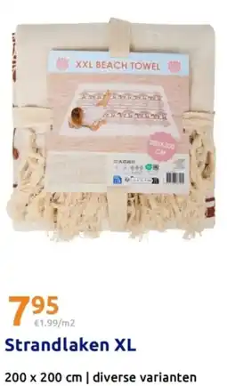 Action Strandlaken XL aanbieding
