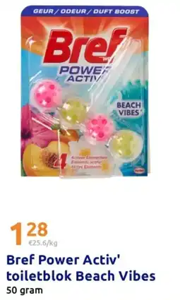 Action Bref Power Activ' toiletblok Beach Vibes aanbieding