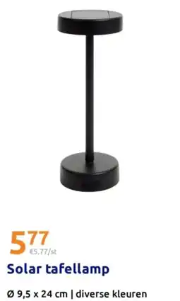 Action Solar tafellamp aanbieding