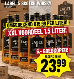 Super Dirck 3 Label 5 scotch whisky aanbieding
