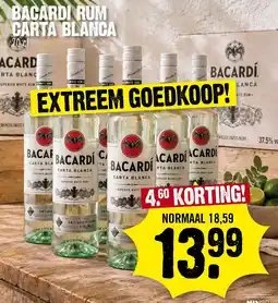 Super Dirck 3 Bacardi rum carta blanca aanbieding