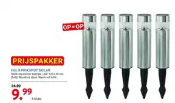 Kluswijs Eglo prikspot solar aanbieding