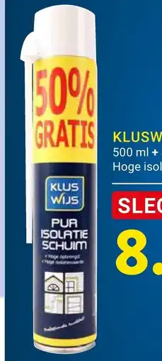 Kluswijs Kluswijs purschuim aanbieding