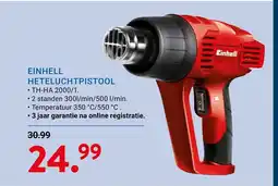 Kluswijs Einhell heteluchtpistool aanbieding