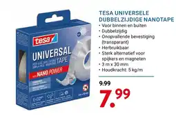 Kluswijs Tesa universele dubbelzijdige nanotape aanbieding