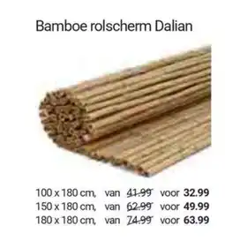 Inter Chalet Bamboe rolscherm Dalian aanbieding