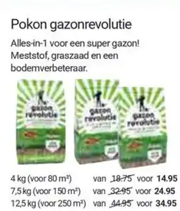 Inter Chalet Pokon gazonrevolutie aanbieding