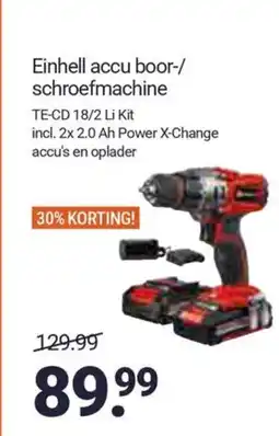 Inter Chalet Einhell accu boor-/ schroefmachine aanbieding