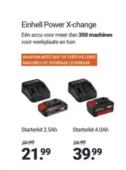 Inter Chalet Einhell Power X-change aanbieding