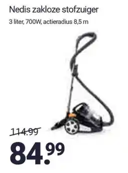 Inter Chalet Nedis zakloze stofzuiger aanbieding