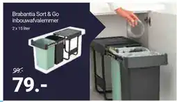 Inter Chalet Brabantia Sort & Go inbouwafvalemmer aanbieding