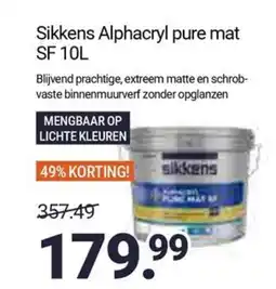 Inter Chalet Sikkens Alphacryl pure mat SF aanbieding