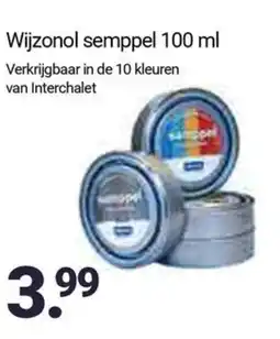 Inter Chalet Wijzonol semppel aanbieding