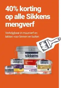 Inter Chalet Sikkens mengverf aanbieding