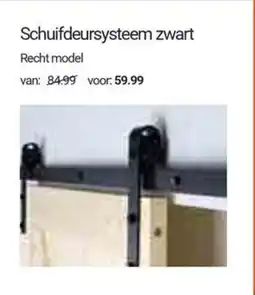 Inter Chalet Schuifdeursysteem zwart aanbieding